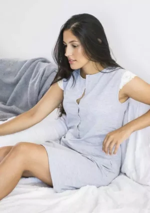 CAMISON MODAL MANGA PUNTILLA C/CARTERA