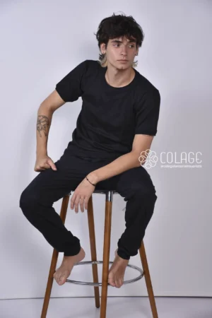 Manga Corta Interlock Escote Redondo