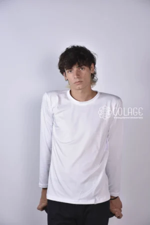 Manga Larga Intelock Escote Redondo