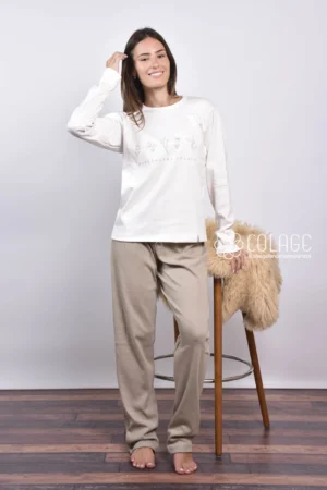 Sra Interlock Con Estampa